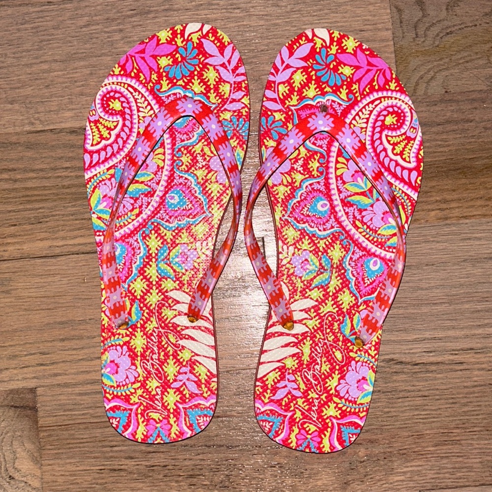 Vera Bradley Floral Flip Flops